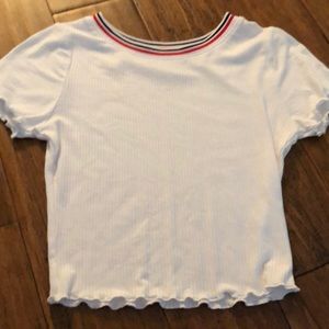 Forever 21 white crop top